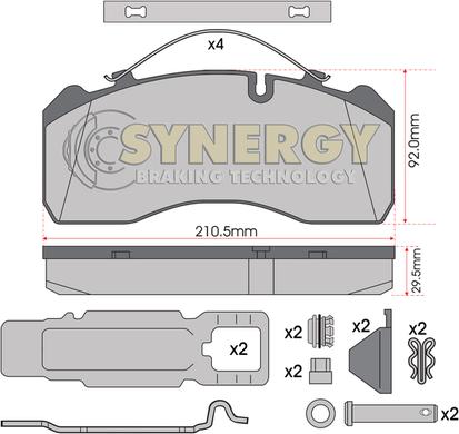 Juratek SYN2329K - Kit pastiglie freno, Freno a disco autozon.pro