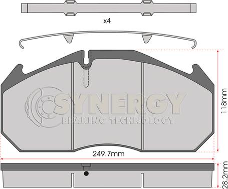 FTE 9500313 - Kit pastiglie freno, Freno a disco autozon.pro