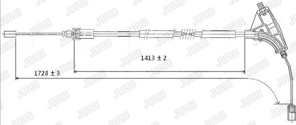 Jurid 432416J - Cavo comando, Freno stazionamento autozon.pro