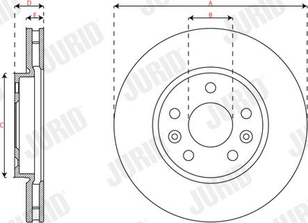 Jurid 563425JC - Discofreno autozon.pro