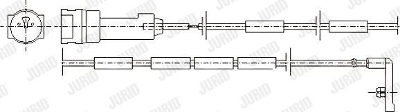 Jurid 581346 - Contatto segnalazione, Usura past. freno / mat. d'attrito autozon.pro