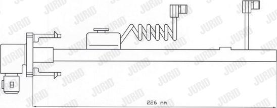 Jurid 587027 - Contatto segnalazione, Usura past. freno / mat. d'attrito autozon.pro