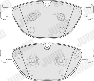 Jurid 574005J - Kit pastiglie freno, Freno a disco autozon.pro