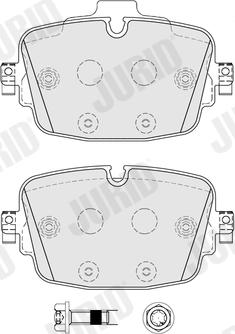 Jurid 574129J - Kit pastiglie freno, Freno a disco autozon.pro