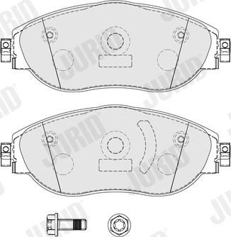 Jurid 574122J - Kit pastiglie freno, Freno a disco autozon.pro