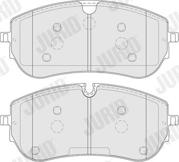 Jurid 574202J - Kit pastiglie freno, Freno a disco autozon.pro