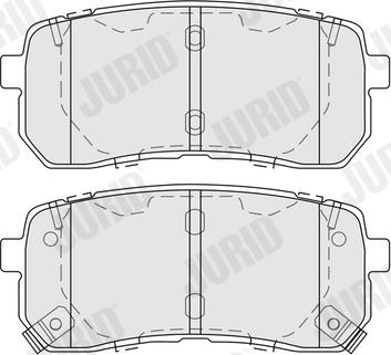 Jurid 574225J - Kit pastiglie freno, Freno a disco autozon.pro