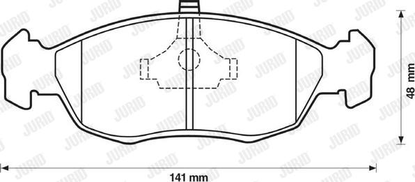 Jurid 571902D - Kit pastiglie freno, Freno a disco autozon.pro