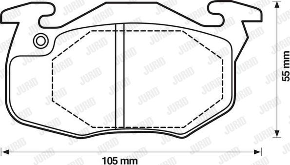 Jurid 571911D - Kit pastiglie freno, Freno a disco autozon.pro