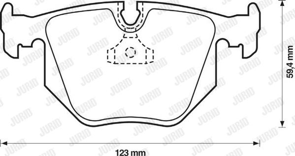 Jurid 571918J-AS - Kit pastiglie freno, Freno a disco autozon.pro