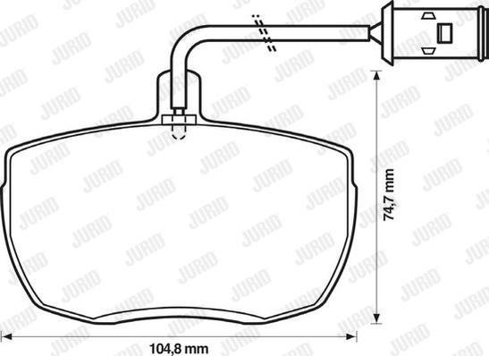 Jurid 571442J - Kit pastiglie freno, Freno a disco autozon.pro