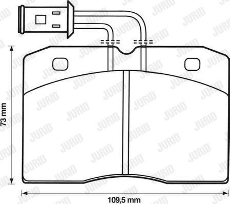 Jurid 571447J - Kit pastiglie freno, Freno a disco autozon.pro