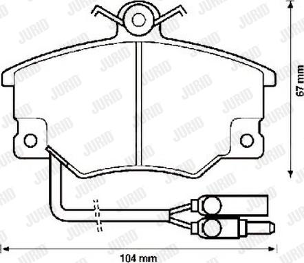 Jurid 571452J - Kit pastiglie freno, Freno a disco autozon.pro