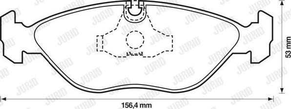 Jurid 571465J - Kit pastiglie freno, Freno a disco autozon.pro