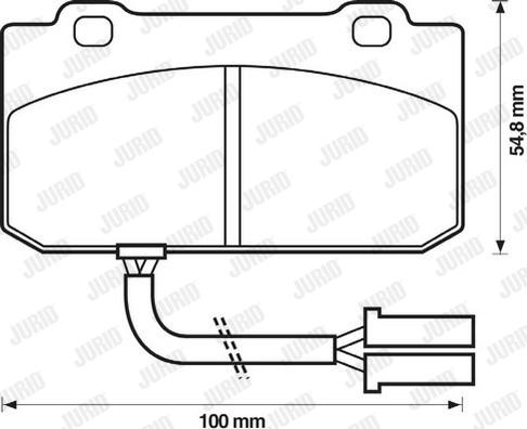 Jurid 571461J - Kit pastiglie freno, Freno a disco autozon.pro