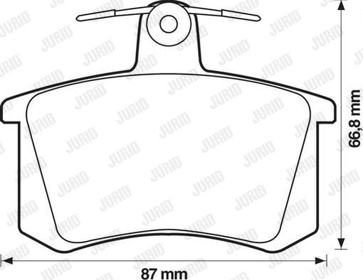 Jurid 571462D - Kit pastiglie freno, Freno a disco autozon.pro