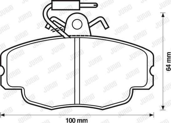 Jurid 571405D - Kit pastiglie freno, Freno a disco autozon.pro