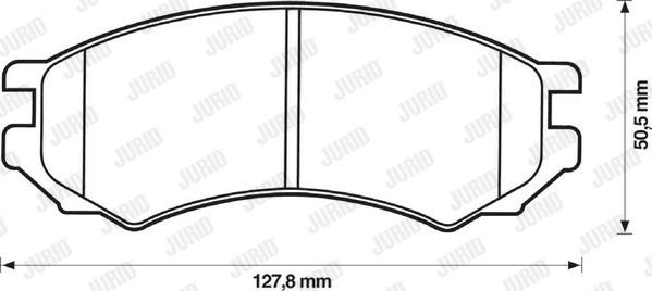 Jurid 571400J - Kit pastiglie freno, Freno a disco autozon.pro