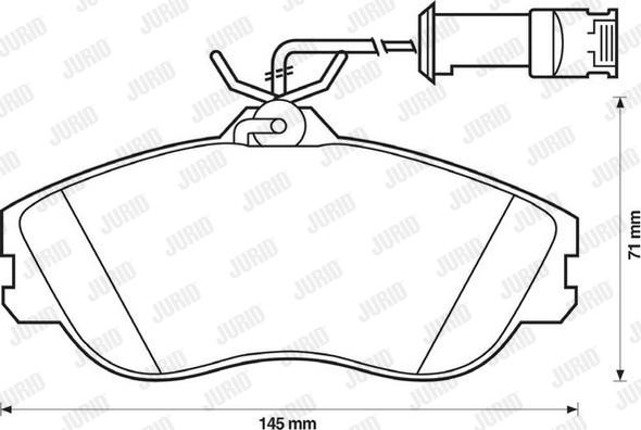 Jurid 571402J - Kit pastiglie freno, Freno a disco autozon.pro