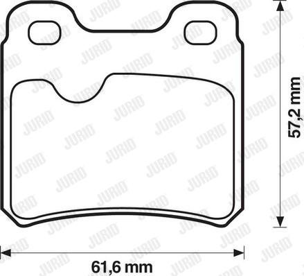 Jurid 571407D - Kit pastiglie freno, Freno a disco autozon.pro