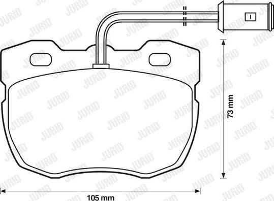 Jurid 571439D - Kit pastiglie freno, Freno a disco autozon.pro