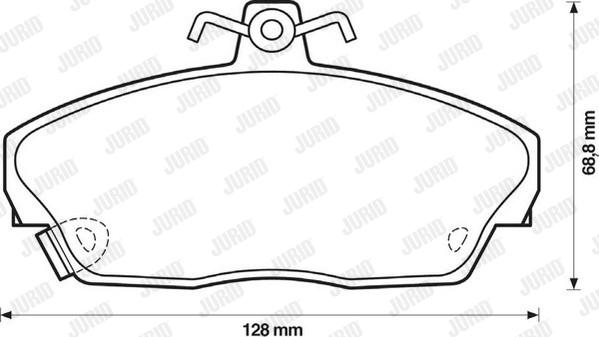 Jurid 571438D - Kit pastiglie freno, Freno a disco autozon.pro