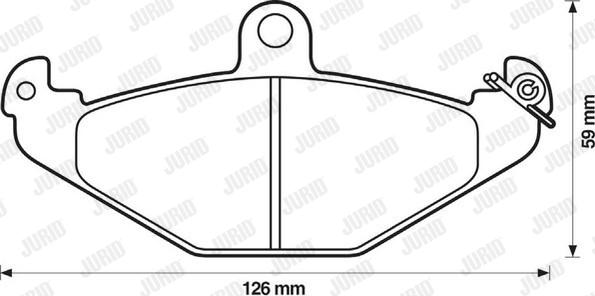 Jurid 571425D - Kit pastiglie freno, Freno a disco autozon.pro