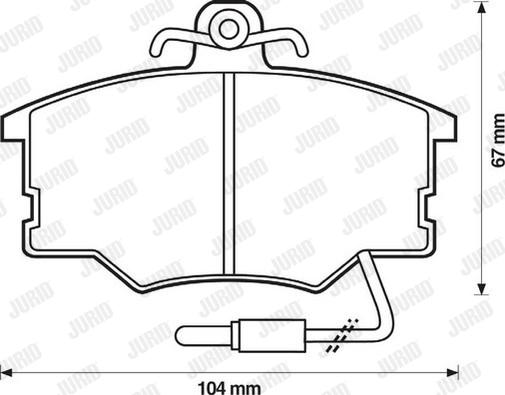 Jurid 571426D - Kit pastiglie freno, Freno a disco autozon.pro