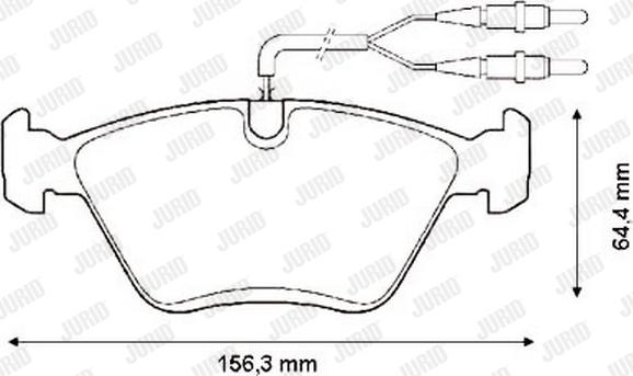 Jurid 571420J - Kit pastiglie freno, Freno a disco autozon.pro