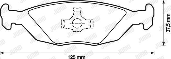 Jurid 571428D - Kit pastiglie freno, Freno a disco autozon.pro