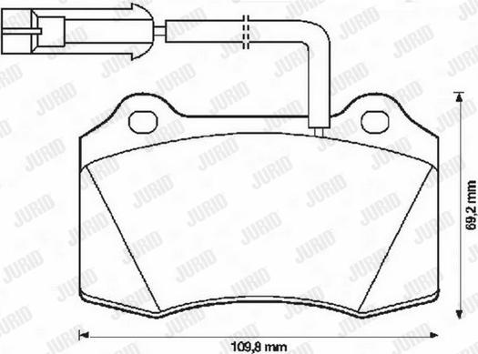 Jurid 571427J - Kit pastiglie freno, Freno a disco autozon.pro