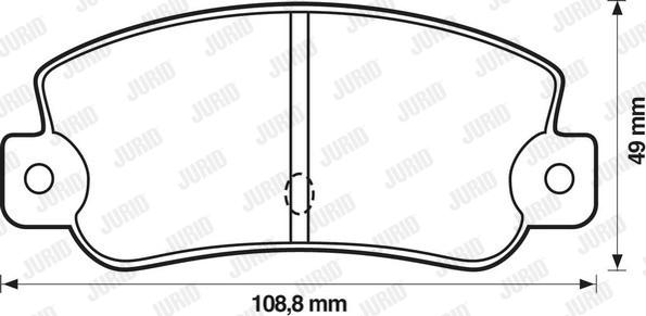 Jurid 571474J - Kit pastiglie freno, Freno a disco autozon.pro