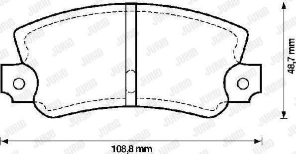 Jurid 571475J - Kit pastiglie freno, Freno a disco autozon.pro