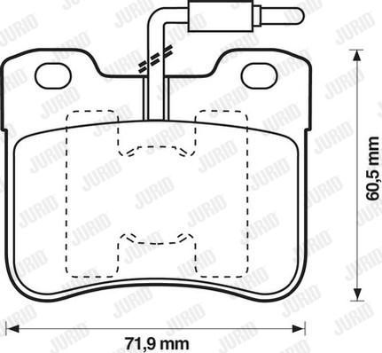 Jurid 571473D - Kit pastiglie freno, Freno a disco autozon.pro