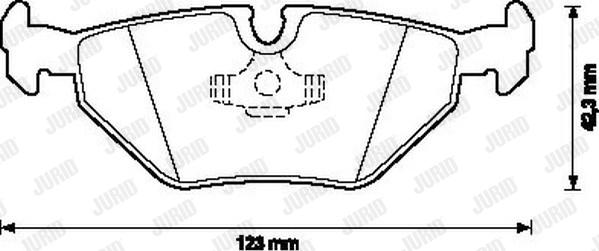 Jurid 571546J - Kit pastiglie freno, Freno a disco autozon.pro