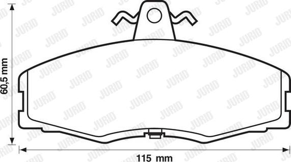 Jurid 571540D - Kit pastiglie freno, Freno a disco autozon.pro