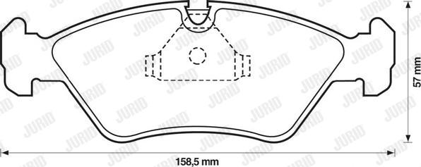 Jurid 571542J - Kit pastiglie freno, Freno a disco autozon.pro