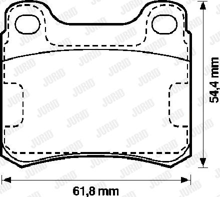 Jurid 571555J - Kit pastiglie freno, Freno a disco autozon.pro