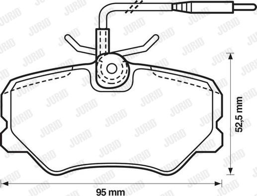 Jurid 571510J - Kit pastiglie freno, Freno a disco autozon.pro