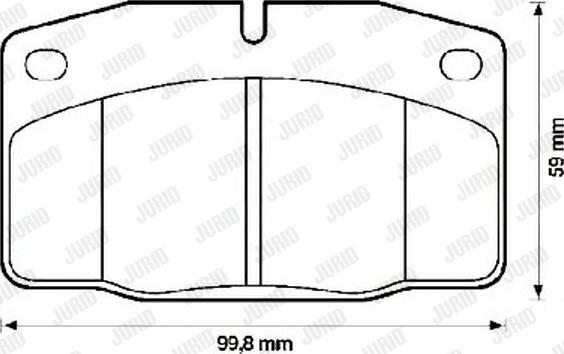 Jurid 571539J - Kit pastiglie freno, Freno a disco autozon.pro