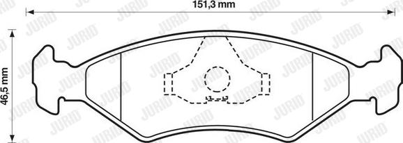 Jurid 571536D - Kit pastiglie freno, Freno a disco autozon.pro