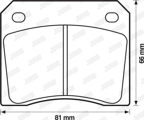 Jurid 571532D - Kit pastiglie freno, Freno a disco autozon.pro