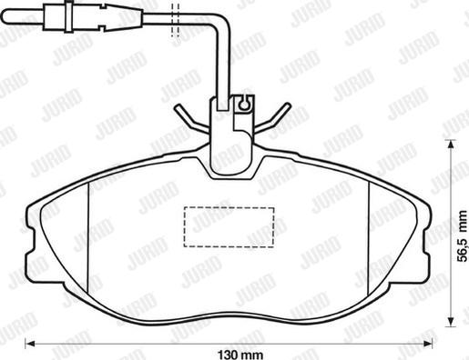 Jurid 571898D - Kit pastiglie freno, Freno a disco autozon.pro