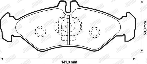 Jurid 571846J - Kit pastiglie freno, Freno a disco autozon.pro