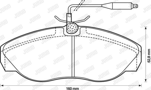 Jurid 571840D - Kit pastiglie freno, Freno a disco autozon.pro