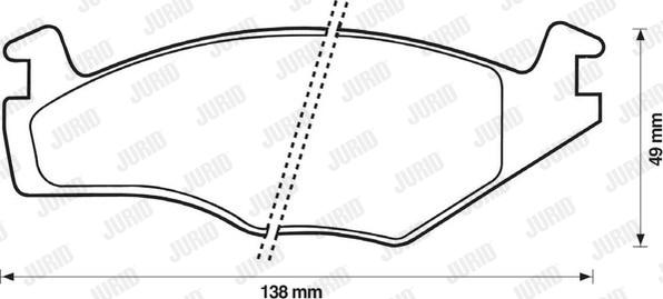 Jurid 571848J - Kit pastiglie freno, Freno a disco autozon.pro