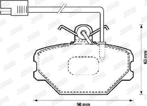 Jurid 571869J - Kit pastiglie freno, Freno a disco autozon.pro