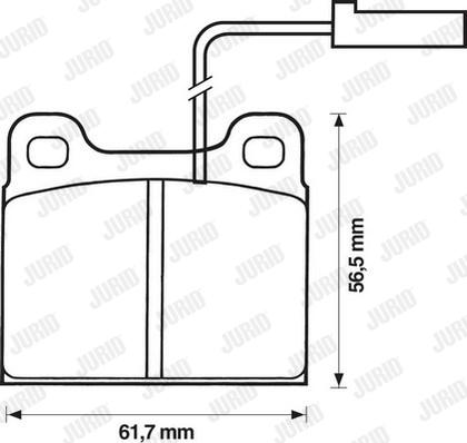 Jurid 571860J - Kit pastiglie freno, Freno a disco autozon.pro