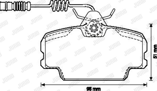 Jurid 571868J - Kit pastiglie freno, Freno a disco autozon.pro