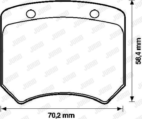 Jurid 571802J - Kit pastiglie freno, Freno a disco autozon.pro